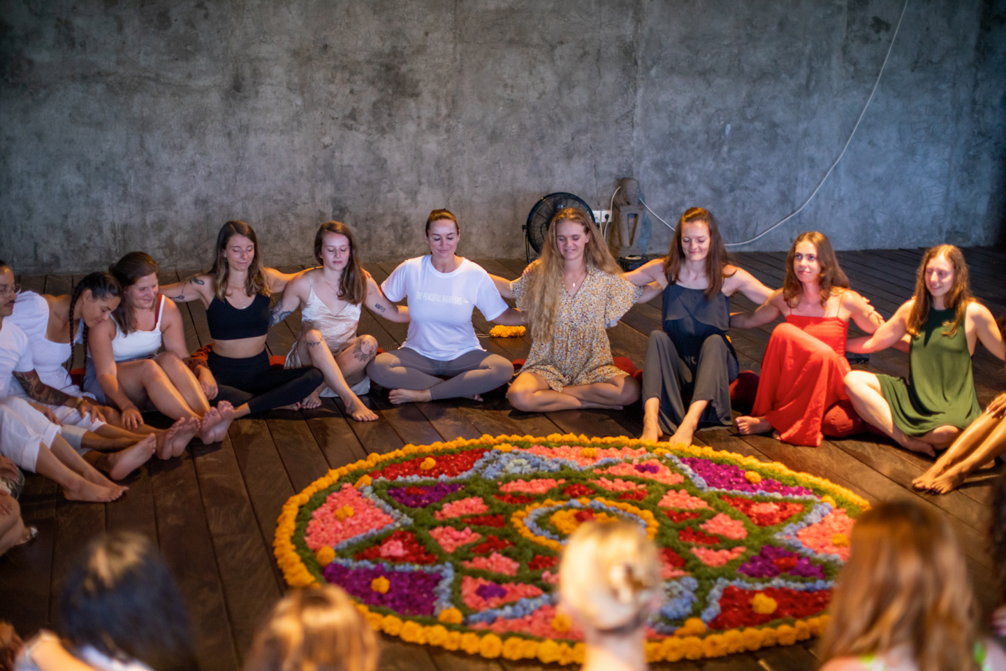 Peaceful Warriors yoga training imagery